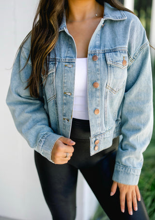 Aspen Cropped Denim Jacket ~FINAL SALE~