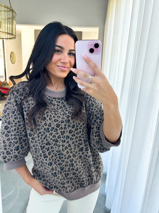 All Mine Animal Print Top