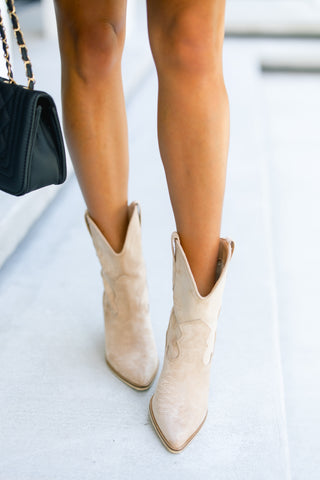 Brooklyn Beige Booties