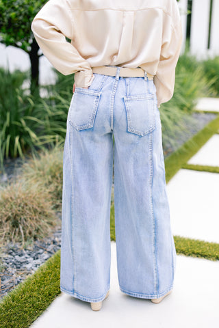 Waste My Time Wide Leg Denim