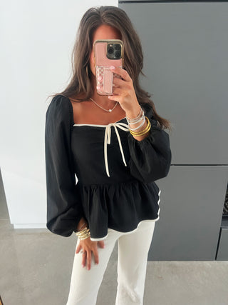 Penny Peplum Top