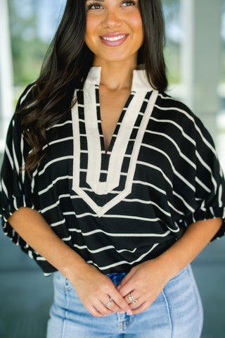 Say You Love Me Striped Top