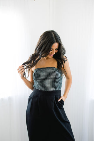 Starlit Nights Strapless Jumpsuit