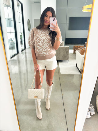 Life Goes On Latte Sweater Top ~FINAL SALE~