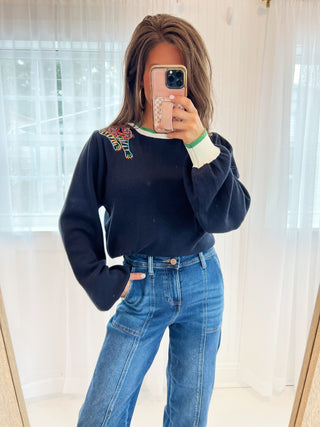 Never Enough Navy Top