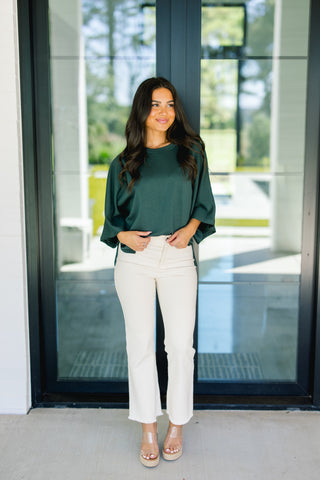 Along The Way Dark Green Top