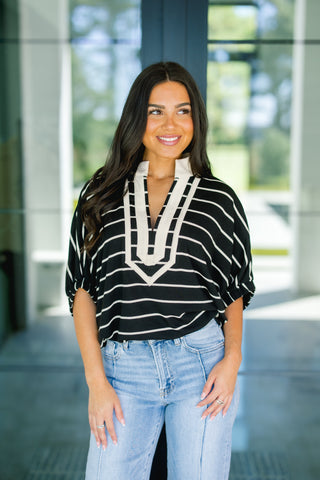 Say You Love Me Striped Top