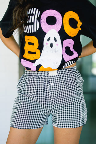 Black & White Gingham Shorts