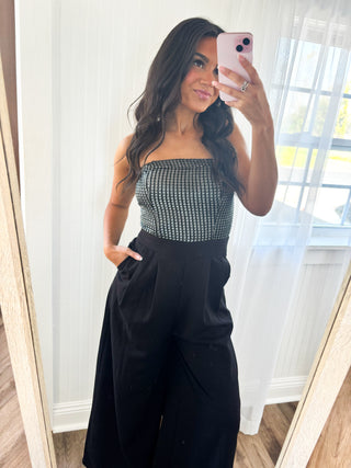 Starlit Nights Strapless Jumpsuit