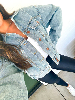 Aspen Cropped Denim Jacket ~FINAL SALE~