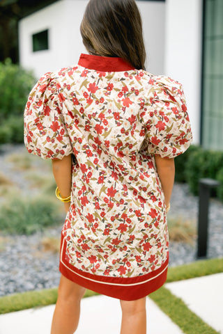 Everly Ecru Printed Dress ~FINAL SALE~