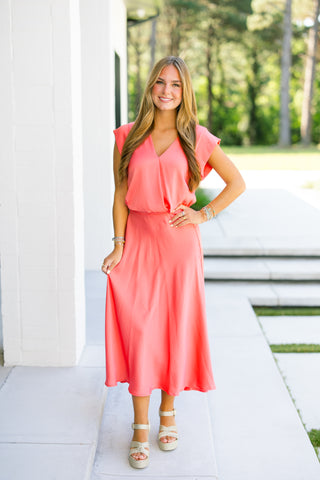 Cutie In Coral Skirt Set ~FINAL SALE~