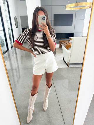 Bayside Brown Striped Top ~FINAL SALE~
