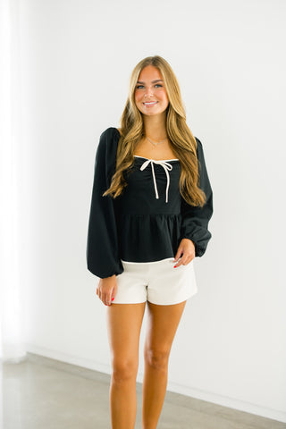 Penny Peplum Top