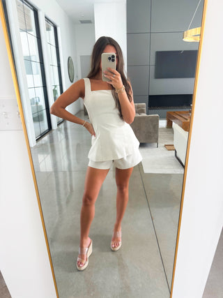 Simply Chic Oatmeal Linen Set ~FINAL SALE~