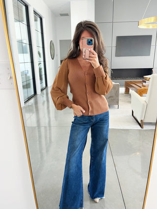 Taylor Toffee Sweater Cardigan