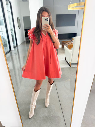 Smooth Transitions Poplin Mini Dress ~FINAL SALE~