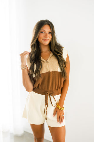 Neutral Vibes Romper ~FINAL SALE~