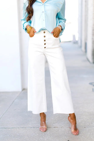 Watch Me Walk White Pants