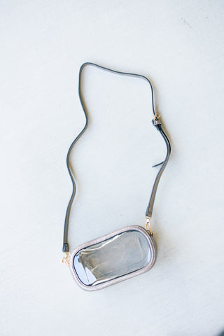 Clear Crossbody Stadium Bag- Bronze
