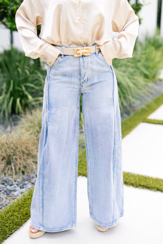 Waste My Time Wide Leg Denim