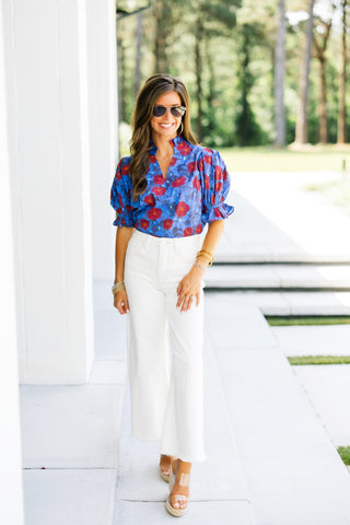 Midnight Mood Floral Top