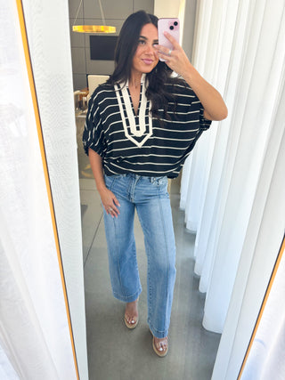 Say You Love Me Striped Top