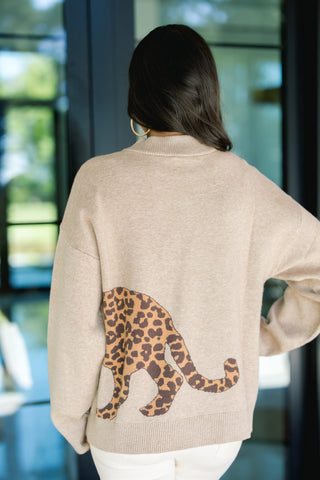 Jazara Leopard Knit Sweater