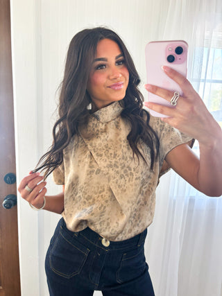 Take Me Away Taupe Top