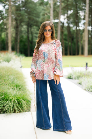 Feathered Dreams Printed Top