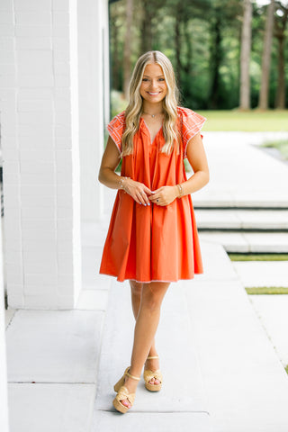 Smooth Transitions Poplin Mini Dress ~FINAL SALE~