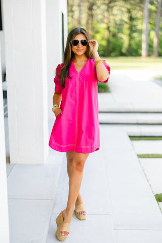 Day In The Life Dress-Magenta ~FINAL SALE~
