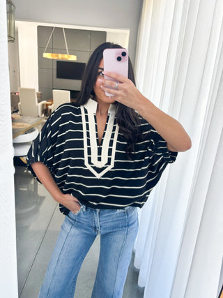 Say You Love Me Striped Top