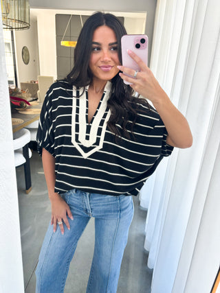 Say You Love Me Striped Top