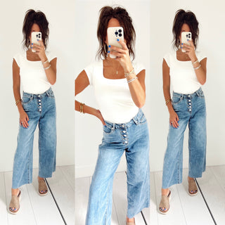 Watch Me Walk Washed Denim