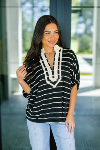 Say You Love Me Striped Top