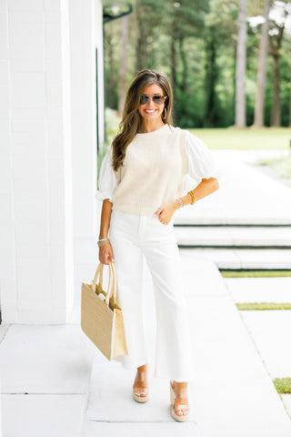 Easy Style Natural Sweater Top ~FINAL SALE~