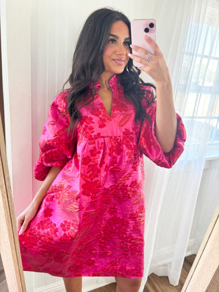 For The Drama Hot Pink Dress