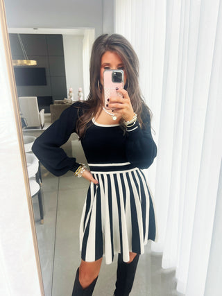 Bring The Sass Striped Sweater Dress