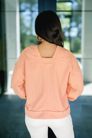 Peachy Perfection Relaxed Top