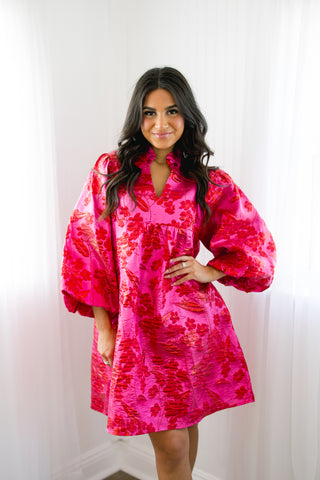 For The Drama Hot Pink Dress
