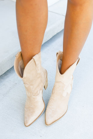 Brooklyn Beige Booties
