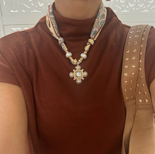 Grace & Pearl Scarf Necklace