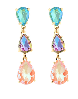 Teardrops Falling Pastel Earrings
