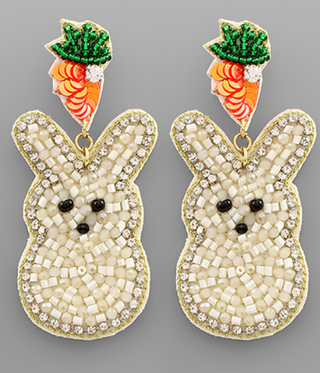 Bunny Beaded Earrings