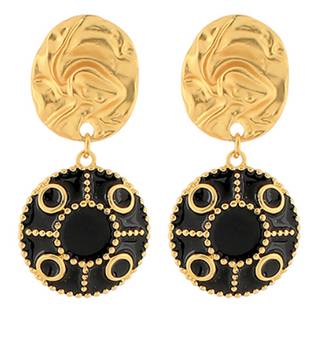 Black & Gold Brilliance Earrings