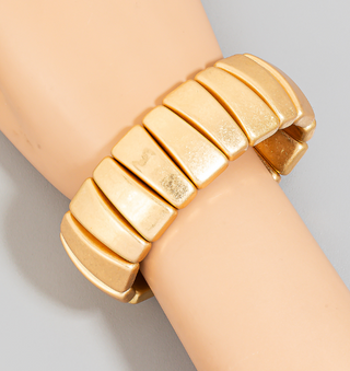 Vintage Dome Shaped Gold Bracelet