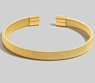 Gold Stainless Steel Adjustable Cuff Bracelet