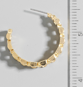 Gold Watch Band Earrings