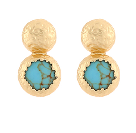 Turquoise Horizon Stud Earrings